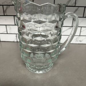 Fostoria Glass AMERICAN Crystal Large 8" Water Jug Pitcher
